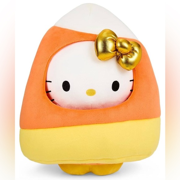 Hello Kitty Halloween Trick or Treat Plush Sanrio Candy Corn Outfit Kidrobot - Picture 1 of 12
